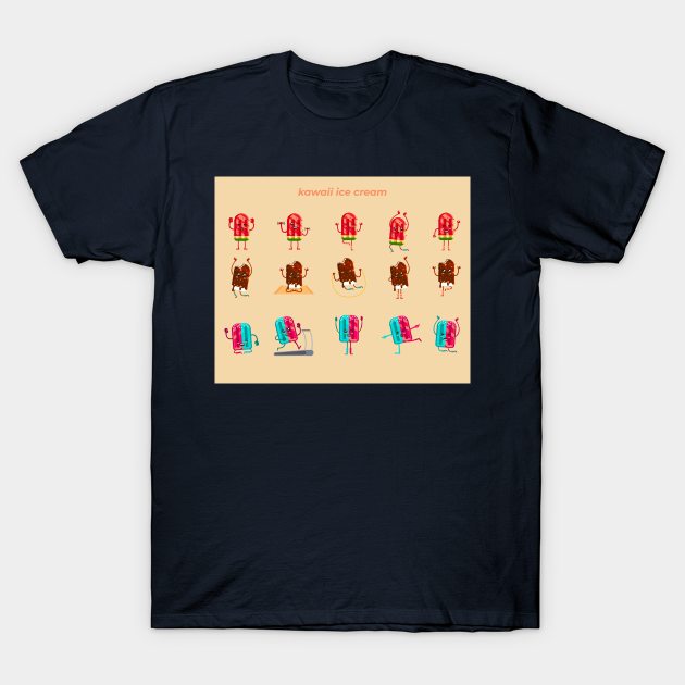 ice cream lovers T-Shirt by VijackStudio